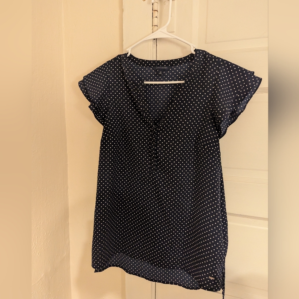 Tommy Hilfiger small polka dot blouse